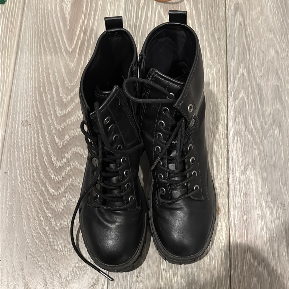 Black Combat & Moto Boots
